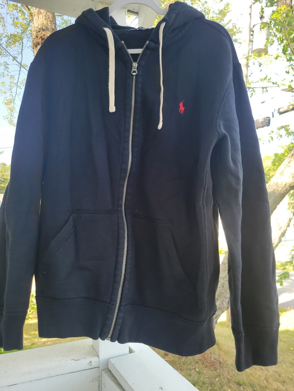 POLO RALPH LAUREN Hoodie, Womens, Size-XL, Color- Black, Regular Fit